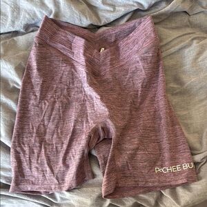 Pcheebum V Waist Scrunch Shorts